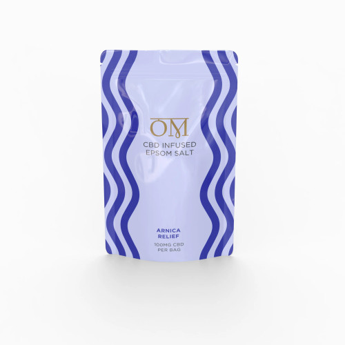 Arnica Relief CBD Epsom salt pouch 100mg muscle soreness inflammation pain relief THC-free