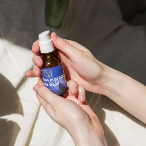 Powerful aphrodisiac and body wash with unique scent of blue lotus