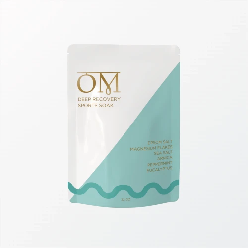Recovery Epsom salt Magnesium Flakes Sea Salt sports blend peppermint eucalyptus muscle relief post-workout bath