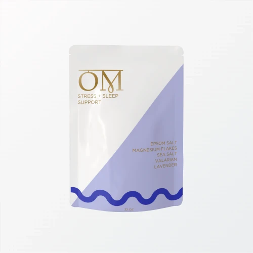 Lavender, Rosemary and Valerian Root non-infused Epsom salt Magnesium Flakes Sea Salt  multi-herb for calming night's sleep