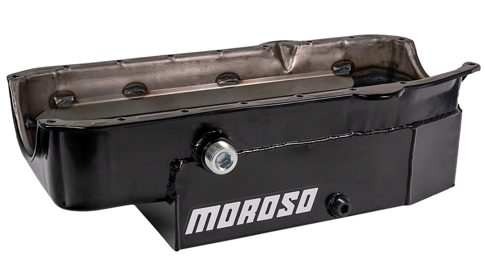SBC 8qt CT Oil Pan - RH Dipstick 80-85
