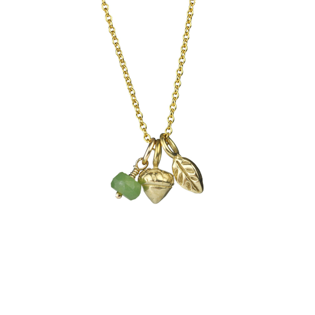 Acorn + Leaf Necklace