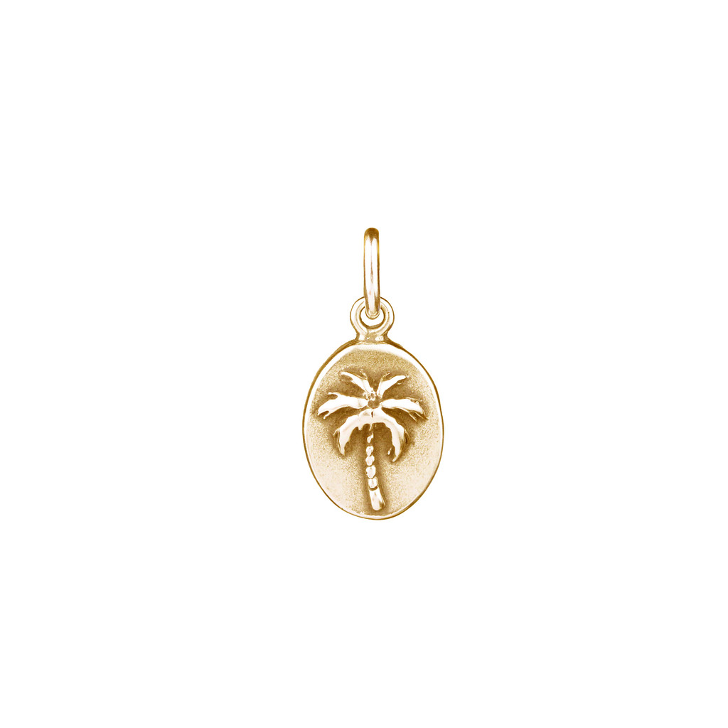 Palm Tree bronze oval 