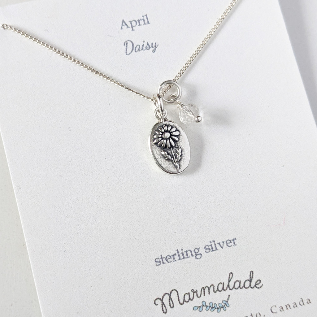 Daisy Necklace (April) - Marmalade Designs