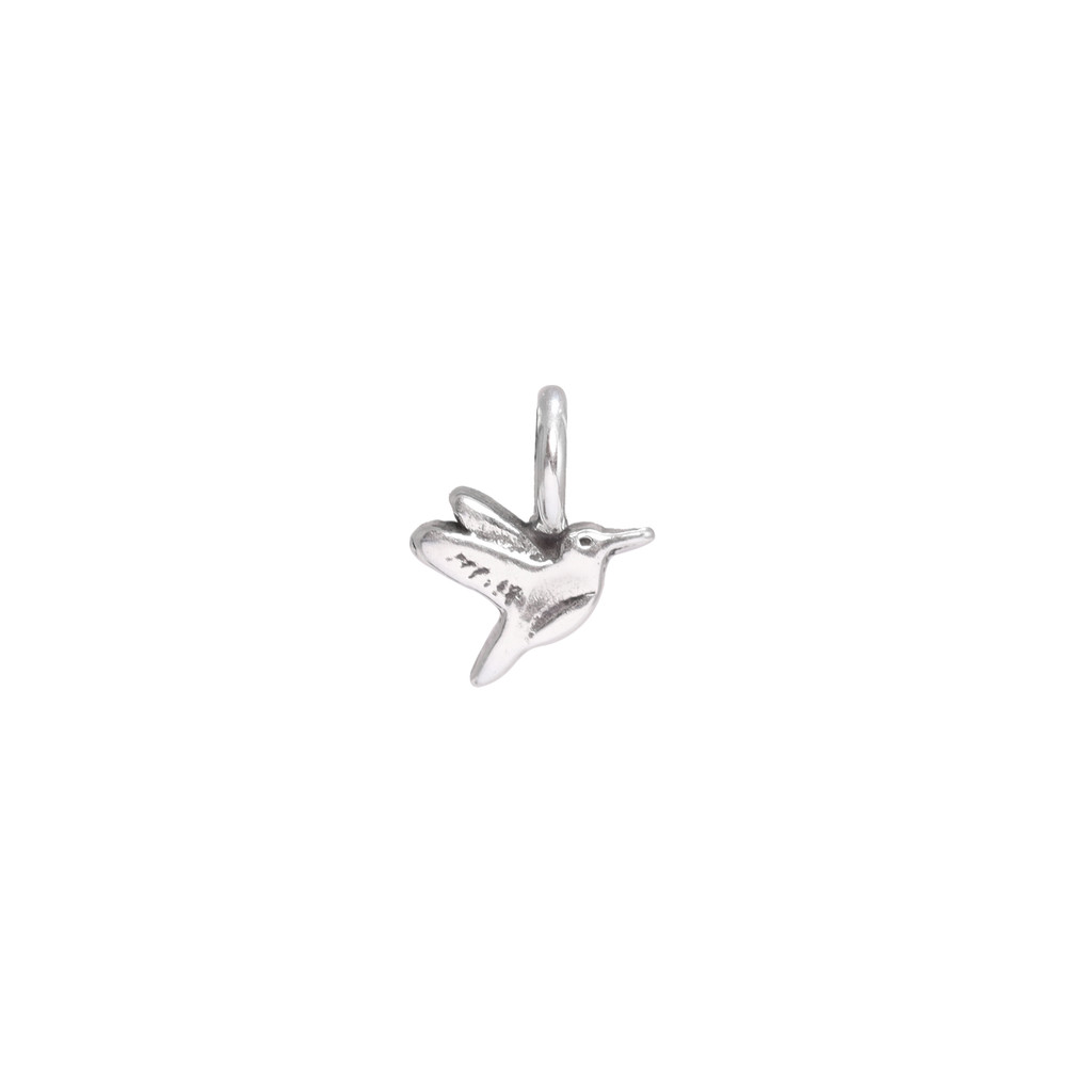 Hummingbird sculpted charm
