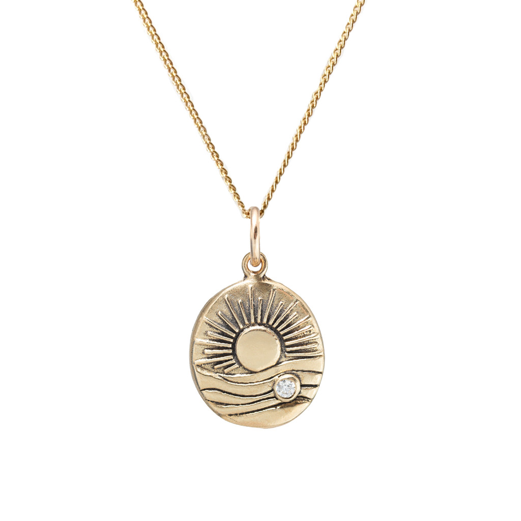 Sunset Moissanite Necklace