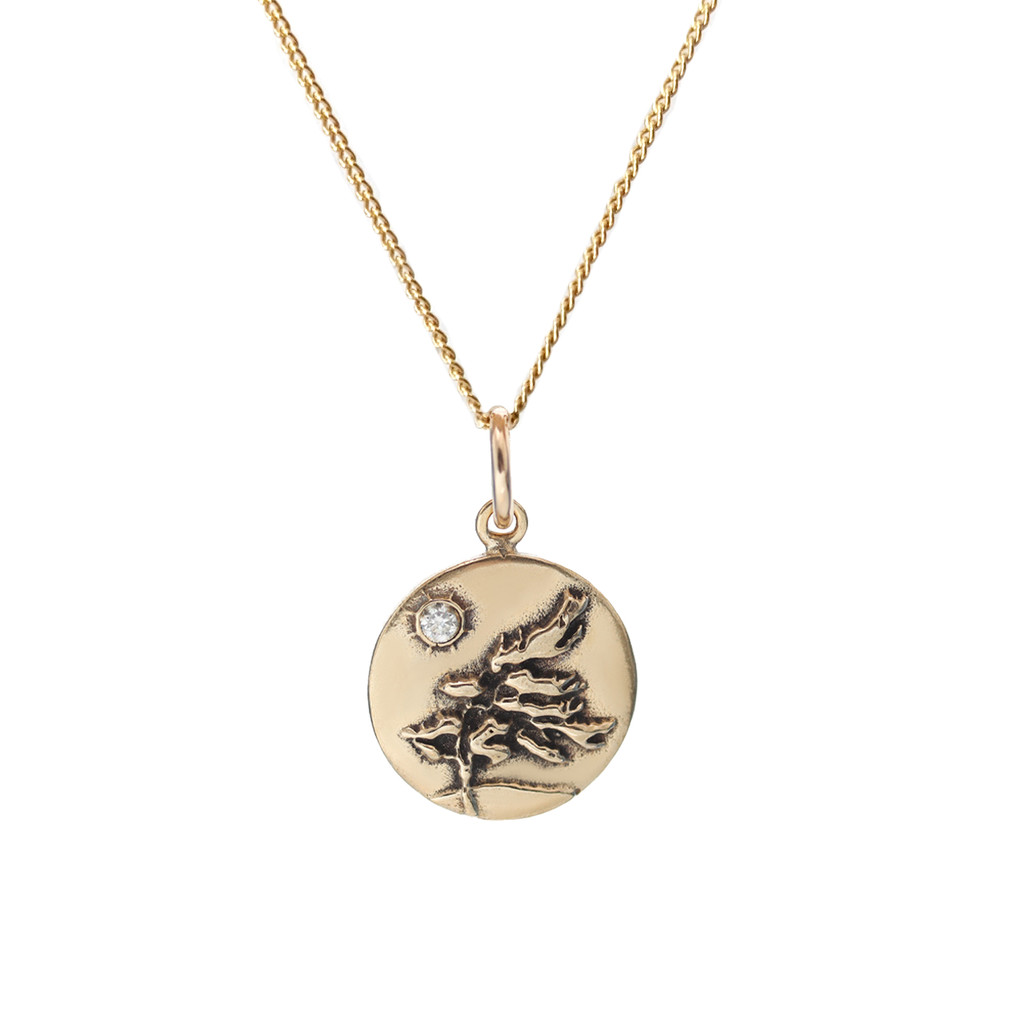 Windswept Pine Moissanite Large Necklace