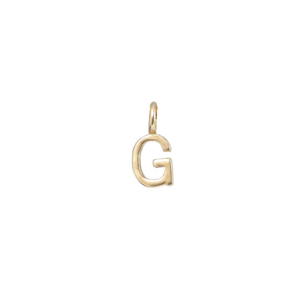 G Bronze Letter Charm