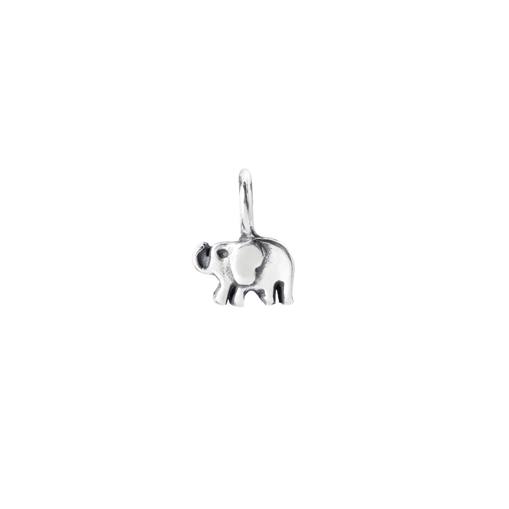 Elephant sculpted charm