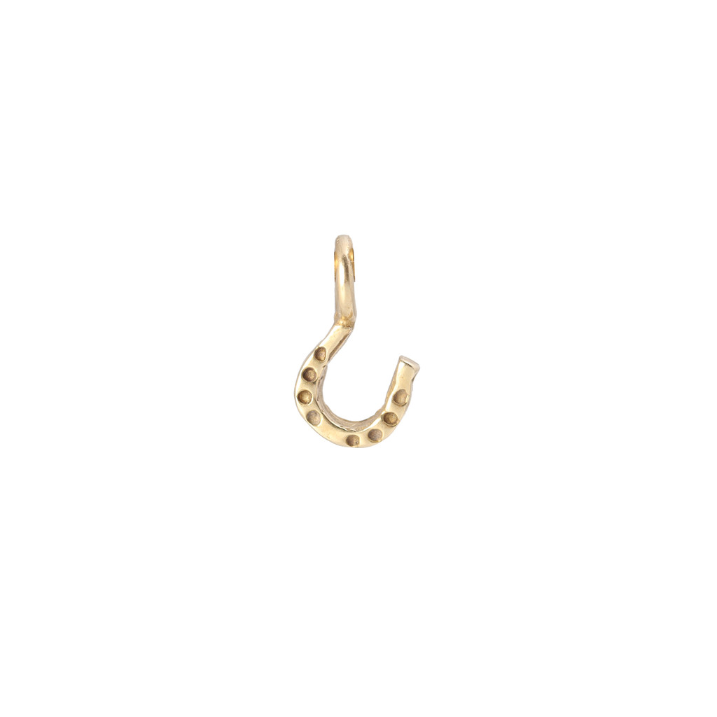 Horseshoe small sculpted charm