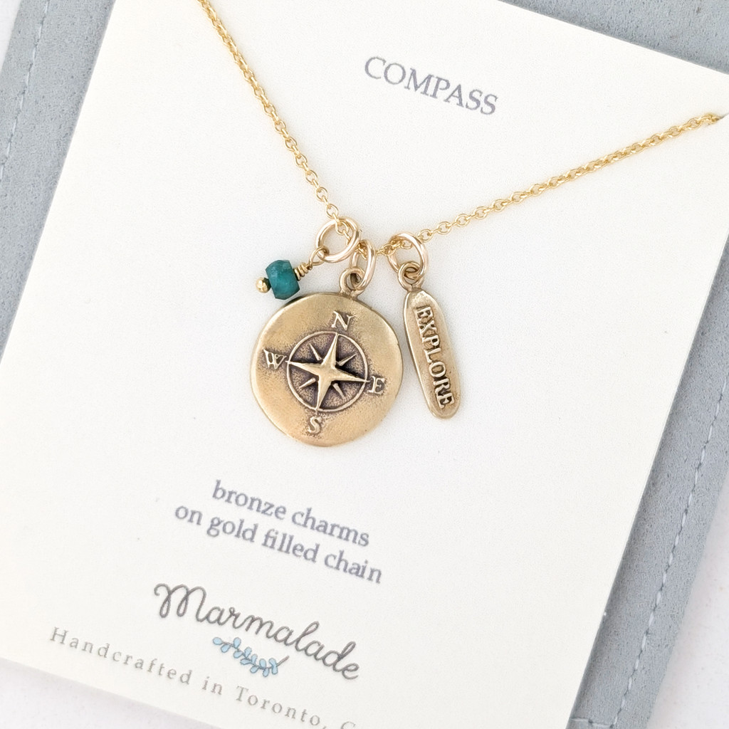 Compass Charm Necklace