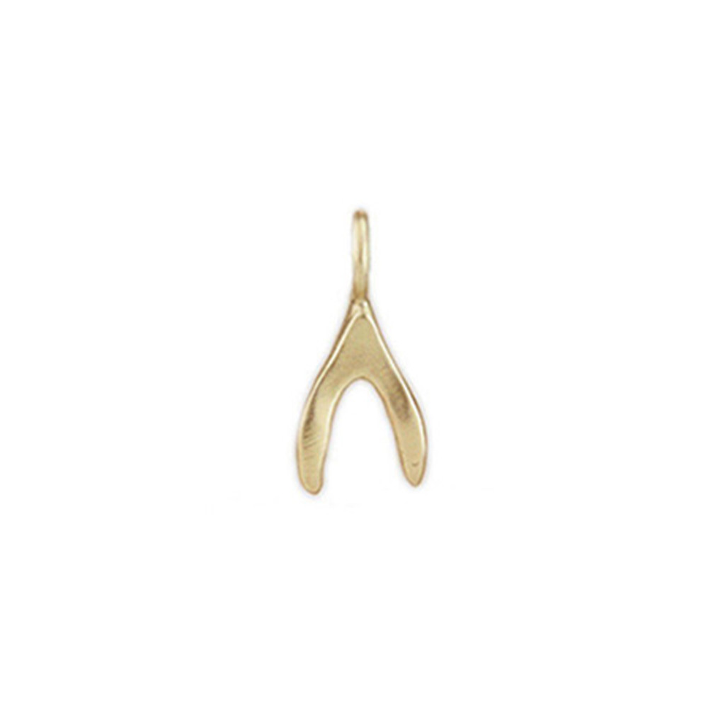 Wishbone sculpted charm