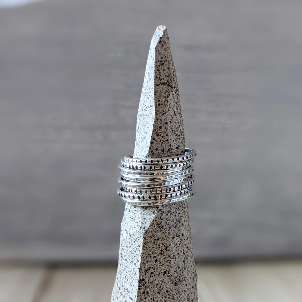 Textured Stacking Ring