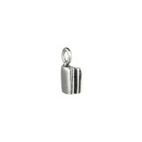 Book silver charm 