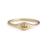 Evil Eye Ring - 14K Gold 