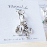 Sardine bronze charm