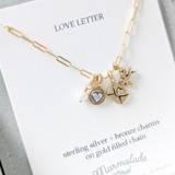 Love letter + Swallow Necklace