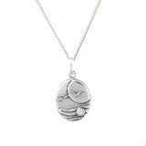 Seagull Moissanite Necklace