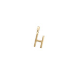 H Bronze Letter Charm