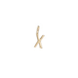 X Bronze Letter Charm