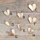 Half Heart Necklace - Bronze