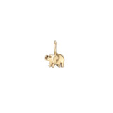 Elephant sculpted charm