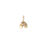 Rainbow bronze sculpted charm