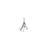 Horse silver sculpted charm