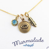 Evil Eye Gemstone Necklace