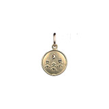 Forest bronze coin charm 
