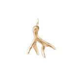 Antler bronze charm