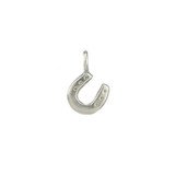 Horseshoe silver charm