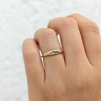 Wheat Ring - 14K Gold