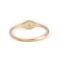 Mushroom Signet Ring - 14K Gold