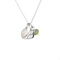 Bird and Leaf  Necklace