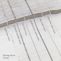 sterling silver chain styles