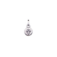 aries icon charm in silver