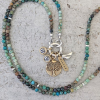 Turquoise Chrysocolla Necklace- Build Your Own 