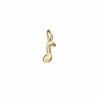 Music Note sculpted charm
