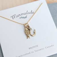 Little Fish silver charm