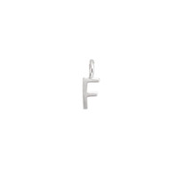 F Silver Letter Charm