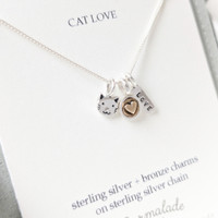 Cat Love Necklace