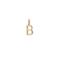 B Bronze Letter Charm