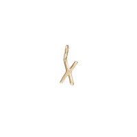 X Bronze Letter Charm