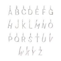 Silver Letter Charm