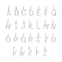 Silver Letter Charm