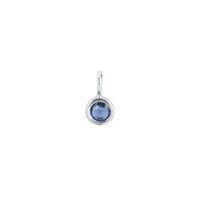 Sapphire silver charm