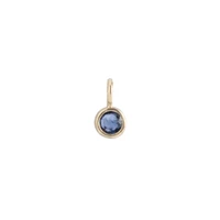 Sapphire bronze charm
