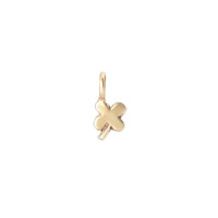 Clover bronze sculpted charm