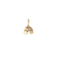Rainbow bronze sculpted charm